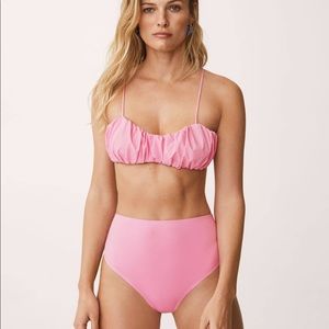 NWT Mango tie back bikini top (sz s) and bottom (sz m)